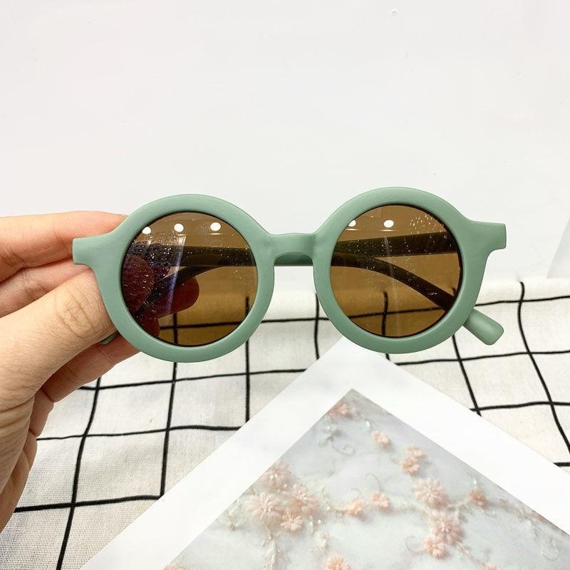 New Children Small Round Frame Sunglasses Trendy Uv Protection Baby Protection Sun Glasses Boys And Girls Glasses Uv400 Eyewear