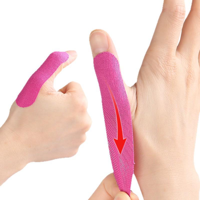 Elastic Finger Protector Patches (5 Pcs/sheet) - Thumb Support & Anti-Friction Sports Tape for Bowling.