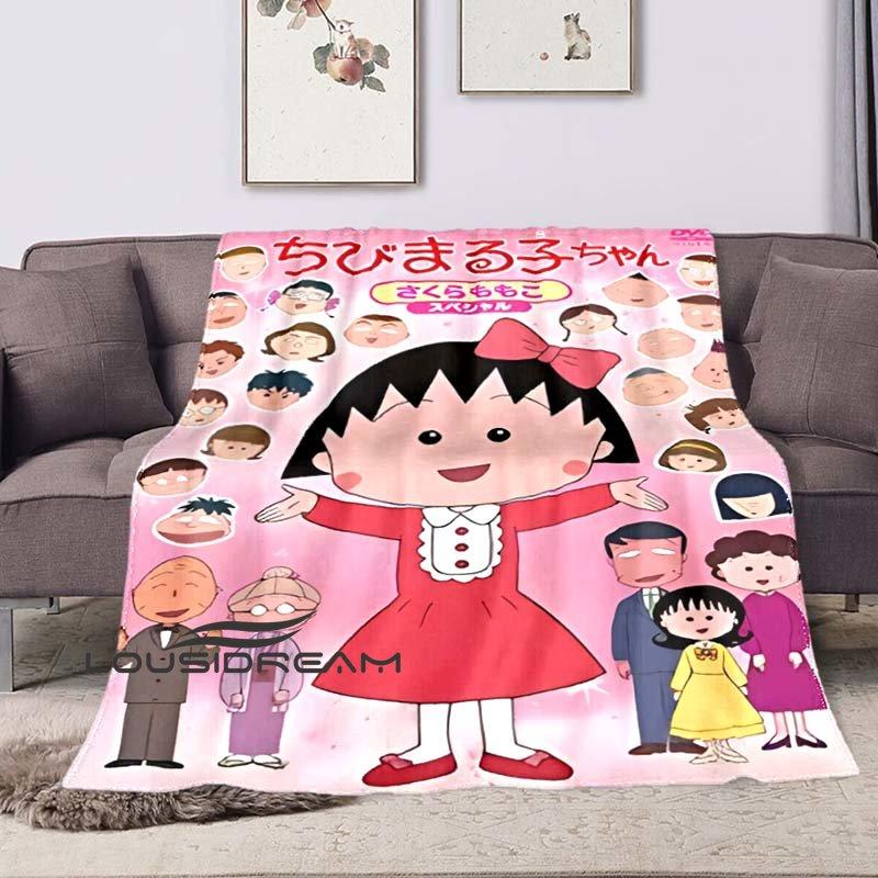 

Чиби Маруко-чан японский 3D мультфильм плюшевое одеяло постельные принадлежности фланелевое одеяло для детей и взрослых Декор в спальню мягкое одеяло с ворсом