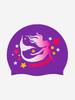 Toneidoseupocheu Mermaid Silicone Swim Cap Violet