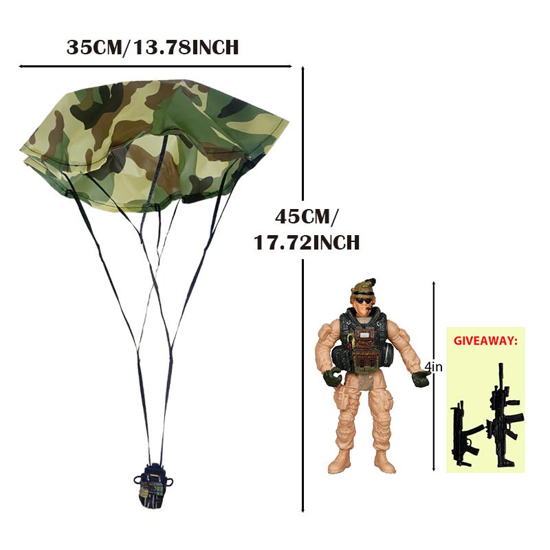Parachute Toy Army Police Military Snow Navy Soldier Action Figure Toy Hand Throwing Kids Game for Boy Children Christmas Gift