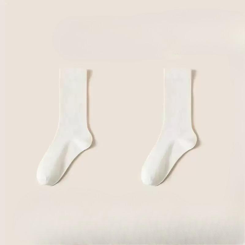 

Spring and Summer Solid Color Chunky Socks - Solid Color Stylish and Versatile Slim-Fitting Tights - Breathable and Bone-Free Postpartum Socks 1 pair