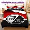 SC Freiburg Pattern Bedding Quilt Set Quilt Cover Pillowcase Home Decoration Birthday Gift (1 * duvet cover + 2 * pillowcase, without core)
