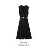 Kaslead New Women Clothes Western Style Fashion With Belt Patchwork Midi Dress 5029180 800