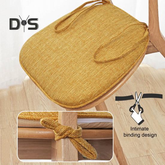 Winter Seat Cushion Stuffed Anti-slip Bottom Detachable Slow Rebound Pressure Relief Seat Pad Thickened Living Room Office Chair Sofa Cushion