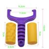 Mold Accessories: 2-Piece Double-Sided Roller Set for Clay and Sand
