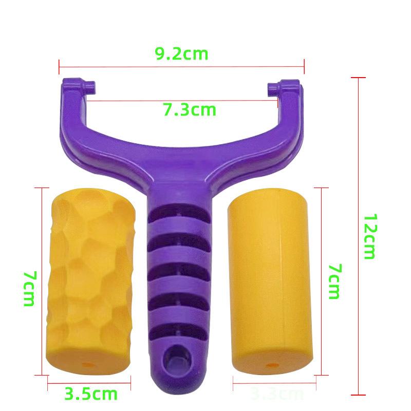 Mold Accessories: 2-Piece Double-Sided Roller Set for Clay and Sand