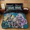 Monster High Pattern Bedding Quilt Set  Home Decoration  Gift (1 * duvet cover + 2 * pillowcase  without core)