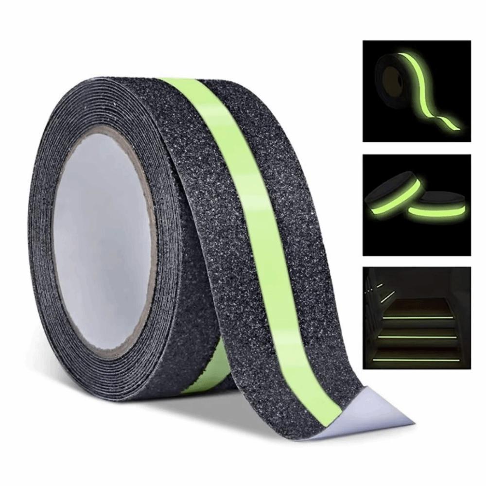 Green Stripe Anti Slip Tape Glow In the Dark Luminous Tape Traction Tape  Step Indoor