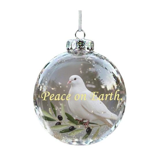 Christmas Ornament Christmas Tree Bird Spherical Decorative Pendant Snowflake Ornament Holiday Tree Decoration