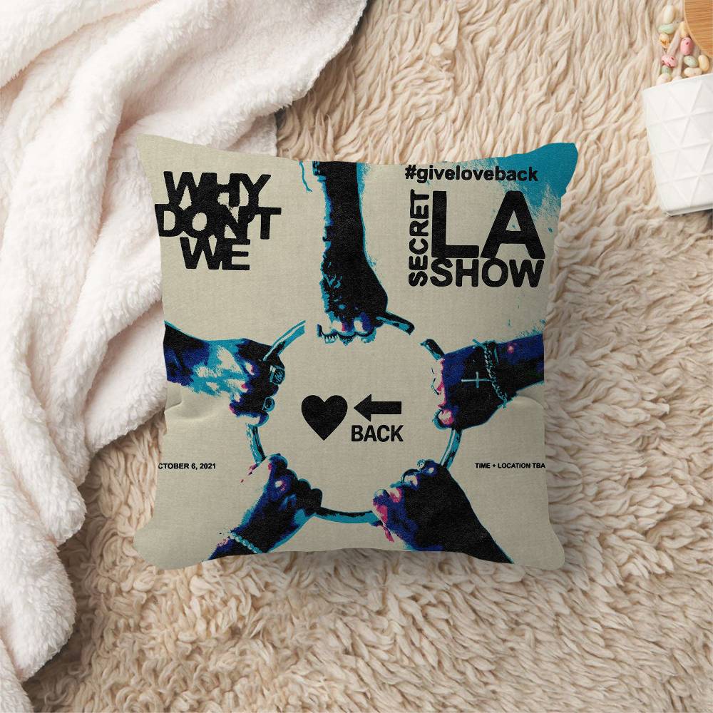 American Pop Boy Band Why Dont We Personalized Pillow Cover Kids Bedroom Wild Party Decor Pillowcase Kid Birthday Shower Gift