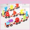 Wooden Number Train Educational Toy With Eco-friendly Paint For Kids Learning Development
