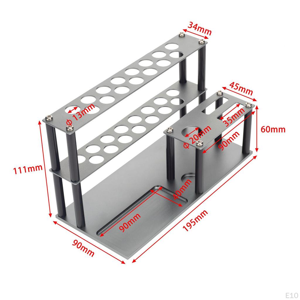Compact Screwdriver Storage Solution with Built-in Tray
