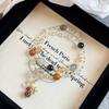 Handmade Natural Stone Crystal Beaded Bracelet Women Minimalist Elegant Jewelry Gift 2025