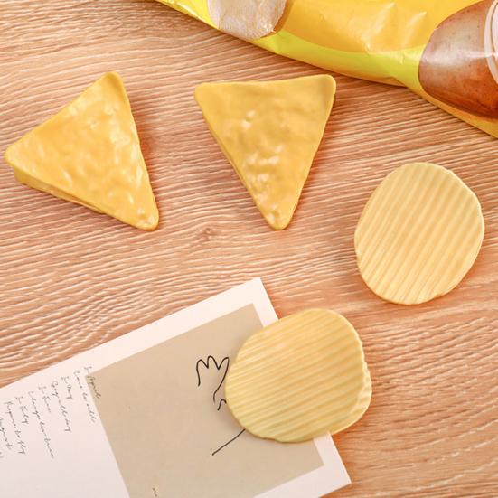 2 Stück Kartoffelchip-Verschlussklammern Kreative Snackbeutel-Clips Lustige Lebensmittelaufbewahrungs-Clips für Küche Büro Studenten Party