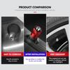 Car Stickers For Alfa Romeo 4pcs Car Wheel Tire Valve Caps Stem Case With Logo Car Styling For Alfa Romeo GT Stelvio F1 Brera Vo