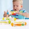 Educational Wooden Sensory Puzzle Block Toy With Rotating Design Early Learning Puzzle Block For Toddler Motor Skill