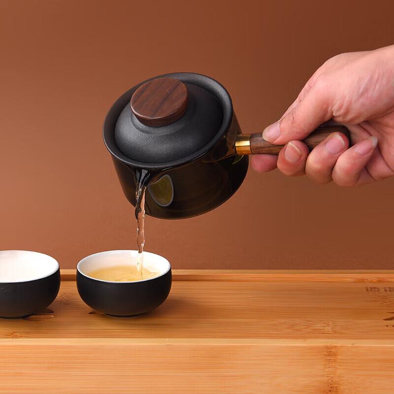 Zao Yi Tang Black Ceramic Tea Set