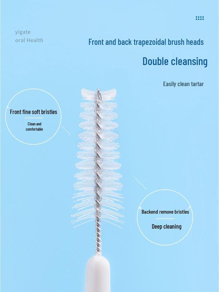 Medical Clean I-Type Interdental Brush: Soft, Telescopic Bristles for Orthodontic & Periodontal Care, 30-Piece Box