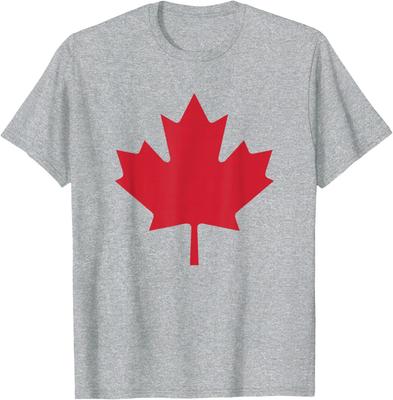 Kanadische Flagge T-Shirt Damen Herren Kinder Rotes Ahornblatt Kanadatag Unisex T-Shirt