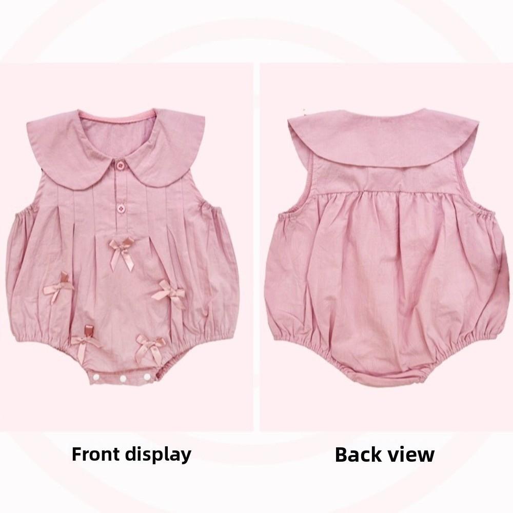 Shorts Climb Bow Baby Jumpsuit Infant Romper Bow Baby Bodysuit Cute Bow Baby Romper  Baby Girl