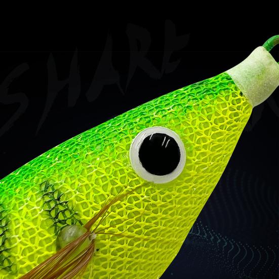 10CM/10G Glow-in-the-dark Shrimp Lure with Squid Hook Realistic Bionic Artificial Bait Saltwater Freshwater Bass Walleye Trout Fishing Accessories