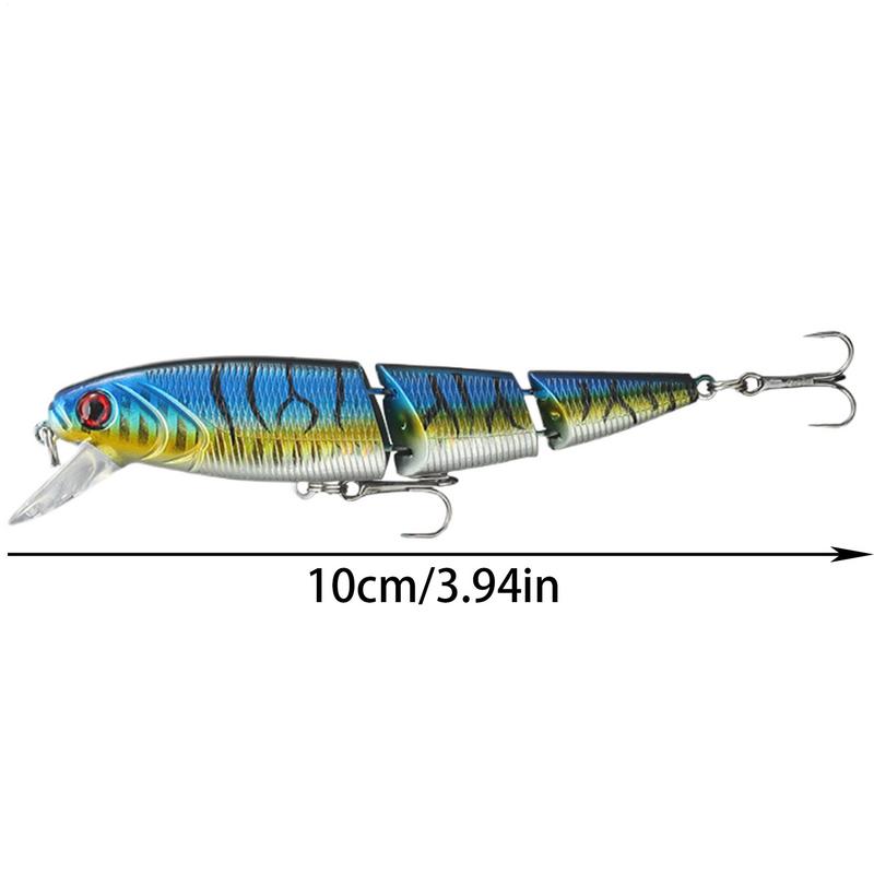 Gelenkiger Swimbait Mehrgelenkiger Künstlicher Hardbait Mit Drillingshaken Realistisch Langsam Sinkend Schwimmende Barschköder Für Forellen