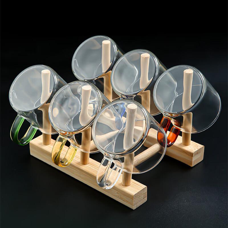 Shangqi Heat-Resistant Glass Teacup with Handle