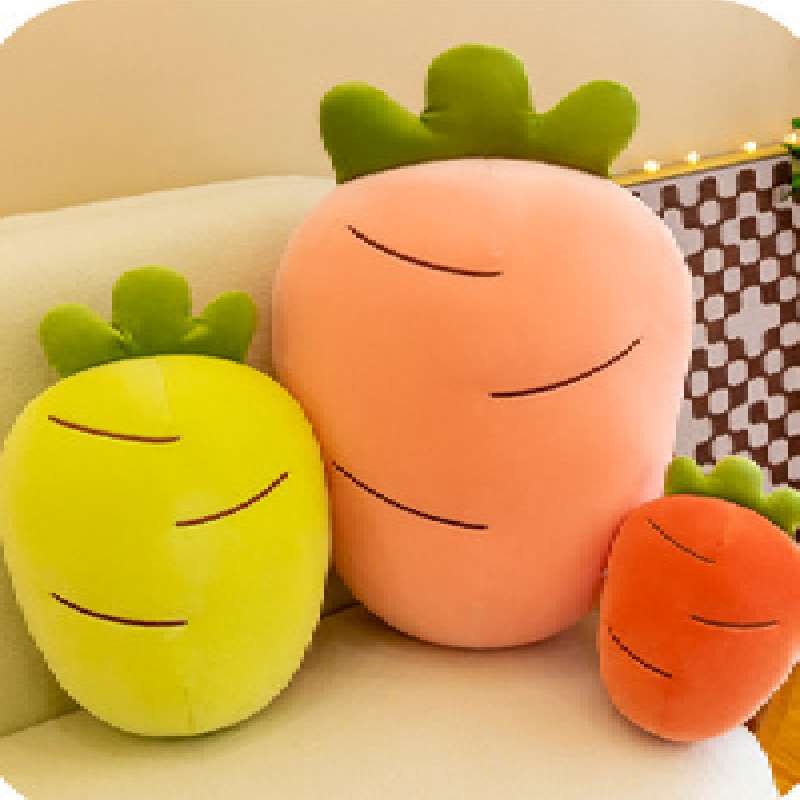 Carrot Soft Throw Pillow Doll Creative Vegetable Cartoon Plush Toy Down Cotton