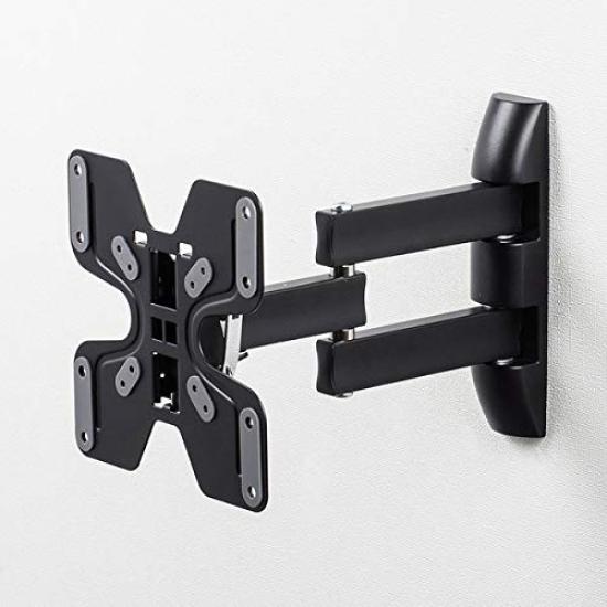 SANWA SUPPLY Monitor Arm Length Black Wall-Mount (Arm 346mm) CR-LA205