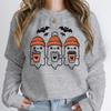 Halloween Ghost Coffee Print Round Neck Hoodie - Comfortable & Stylish Fit