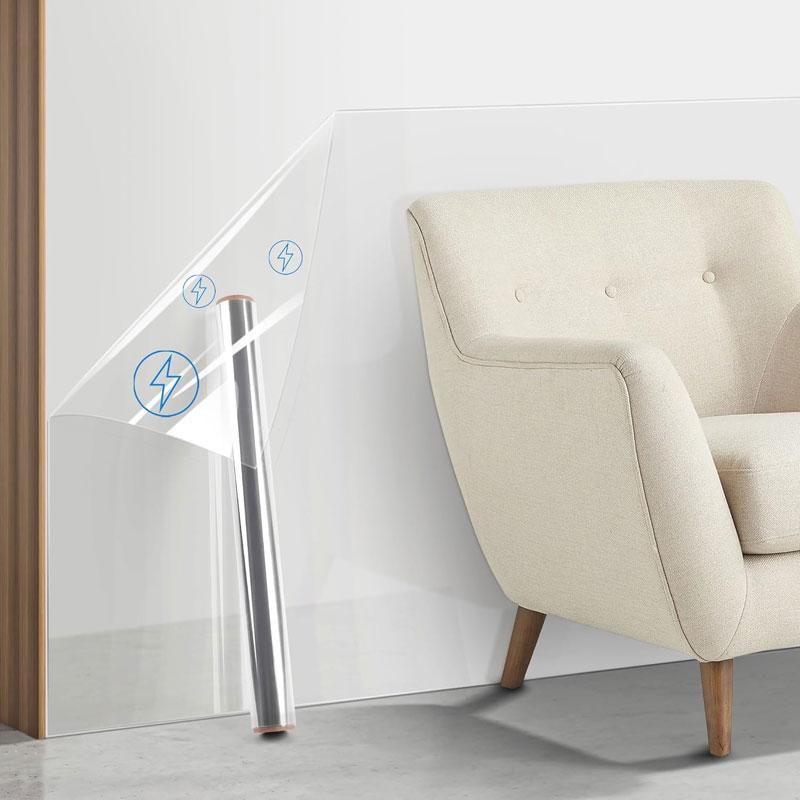 Kitchen Transparent Static and Self-Adhesive Protective Film Oil-Proof Wall Sticker Heat-Resistant Wall Cabinet Home Decor