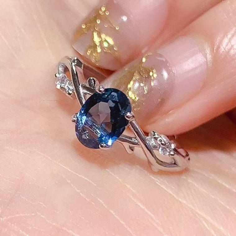 High Quality 925 Sterling Silver Natural Topaz Ring - Customizable Women's Anniversary Jewelry, Factory Direct Low Price