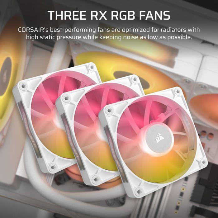 Refroidissement pc - corsair - cw-9061026-ww - icue link titan 360 rx lcd white aio