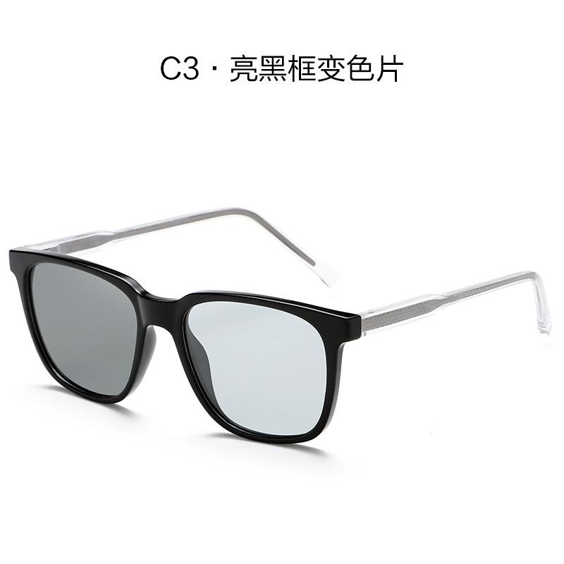 New Internet celebrity polarized sunglasses men's GM sunglasses women's UV protection TR ferrule color-changing glasses