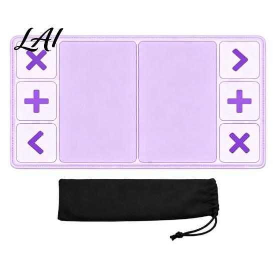 Desktop Exchange Organizer Fidget Trading Board Mat with Storage Bag 12x24 Inch Toy Game Accessories Pad Portable Playmat Divided Zones for