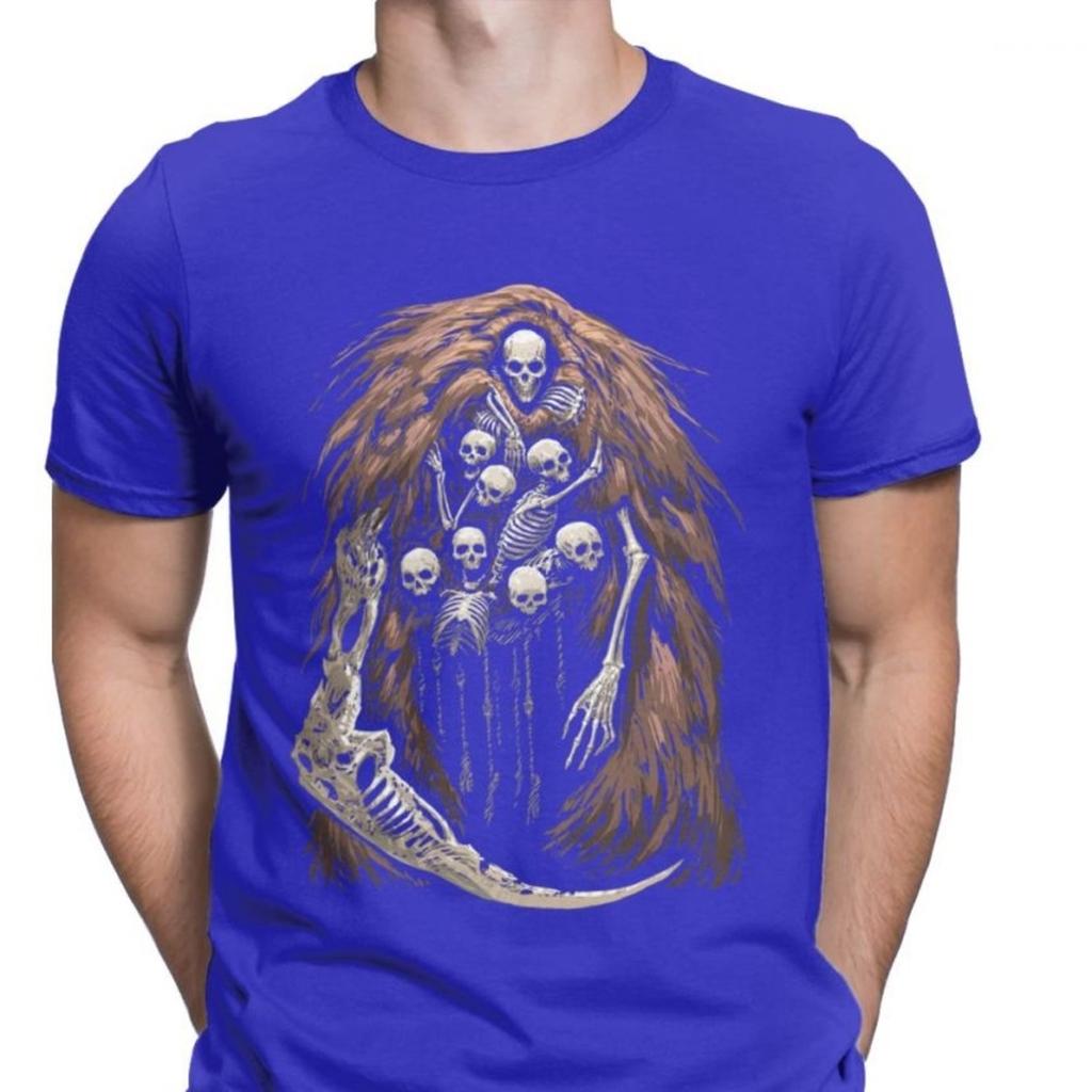 The Gravelord Tshirts Men Dark Souls Skeletons Skulls Scary Funny Premium Cotton Tees T Shirts Printed Clothes