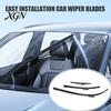 Durable Windshield Wipers 3Pcs/Set 26/16/11-Inch Wiper Blades for Toyota C-HR 2016-2020, All Weather Beam Replacement Front Rear Blades, Streak