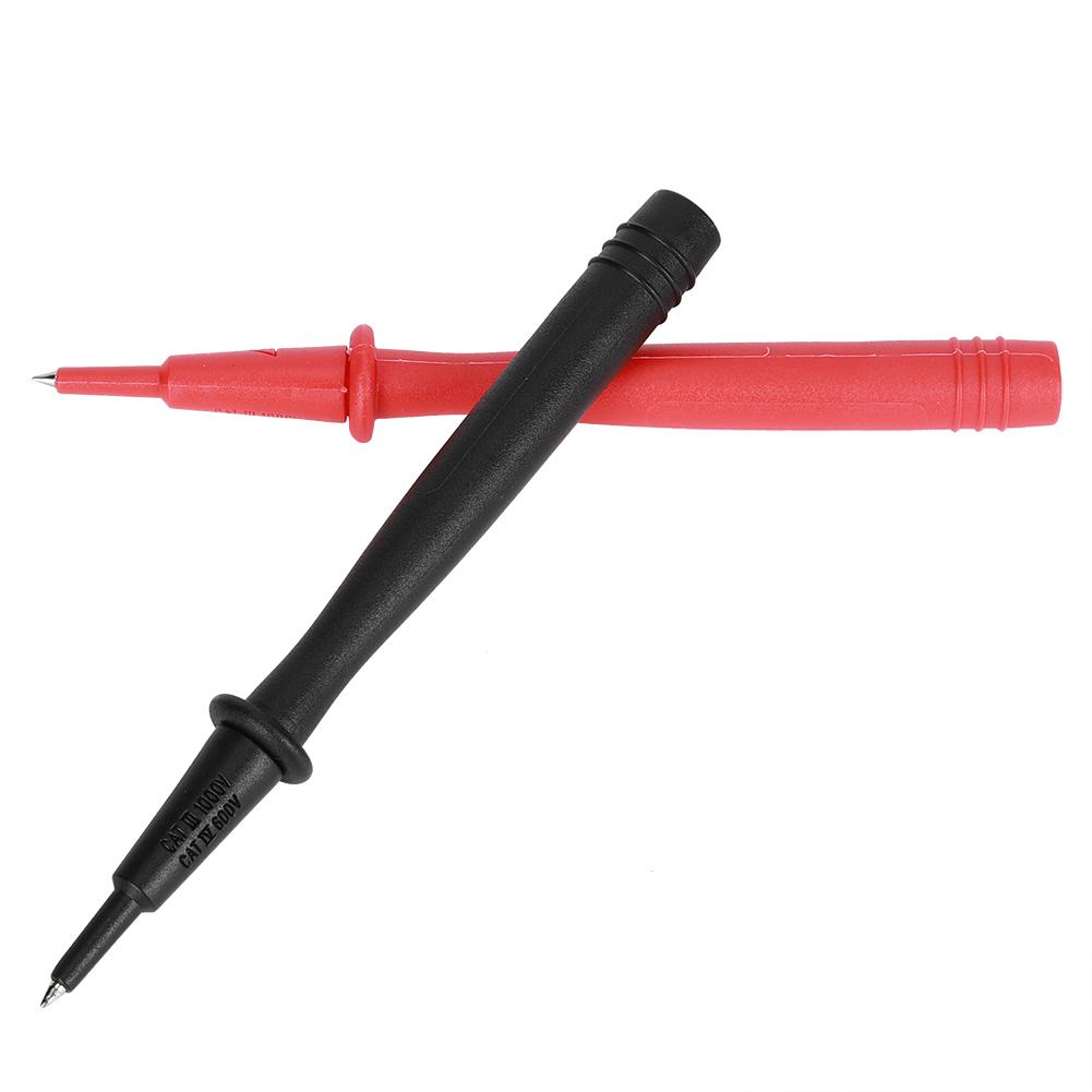 2PCs Multimeter Probe Voltmeter Accessory Nickel Plated Copper End 2mm Needle 4mm Banana Jack