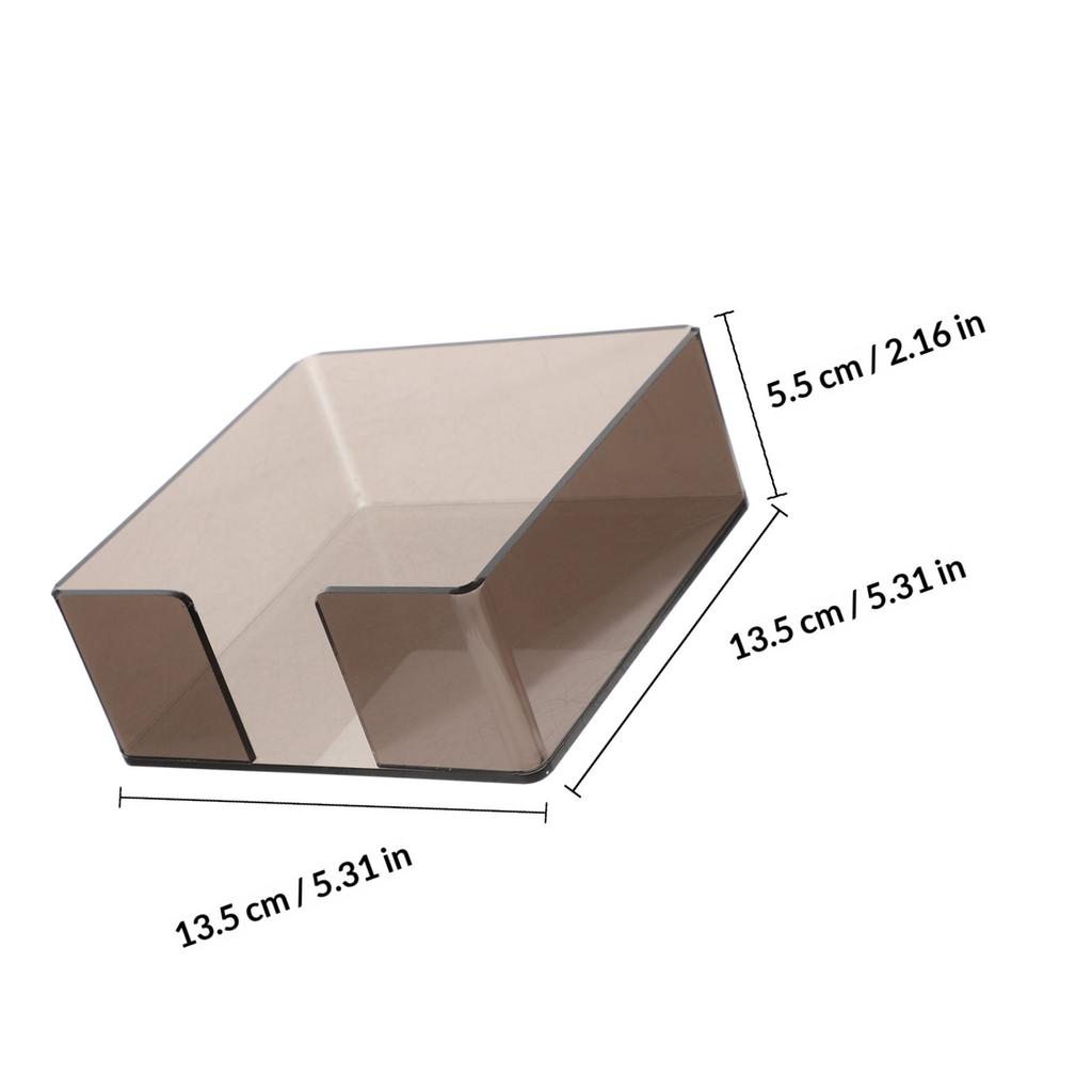 Household Tissue Box Acrylic Napkin Storage Case Square Multi-Function Tissue Container for Living Room Office Bedroom Use
