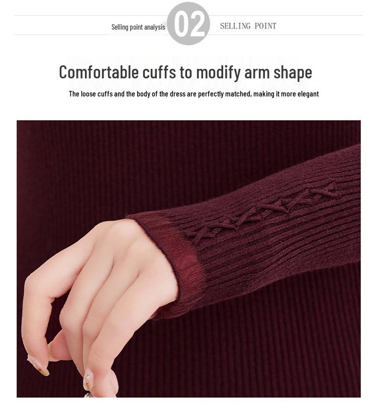 2025 New Winter Knit Sweater for Middle-aged Women - Stylish Base Layer