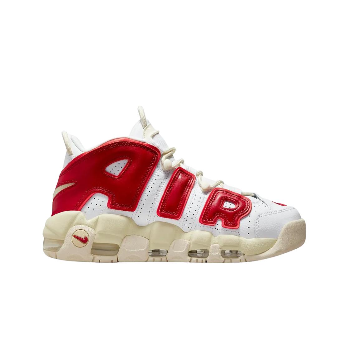 

(w) Nike Air More Uptempo 96 White Alabaster Light Crimson Gym Red 250