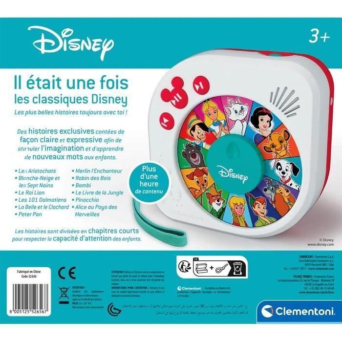 Conteur d'histoire disney - clementoni - les grands classiques disney pour enfants - garantie 2 ans