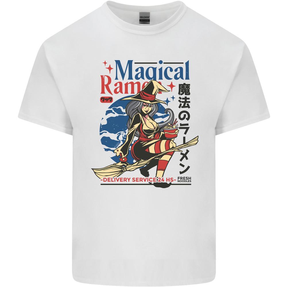 Magical Ramen Noodles Witch Halloween Mens Light Cotton T-Shirt Unisex T-Shirt XXXL