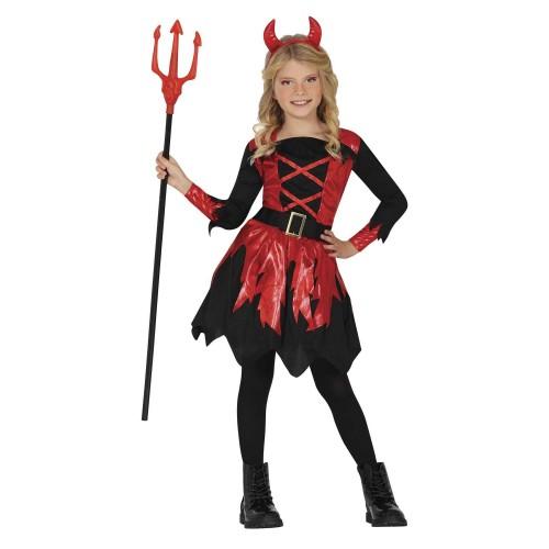 Fiestas Guirca Girls Devil Costume Set