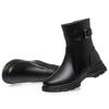 Women Boots Winter Shoes British Style Genuine Leather Women Large Size Boots Wool Warm Ladies Snow Boots