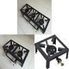 Outdoor Iron Gas Stove With Support Frame For Camping And Garden Cooking
