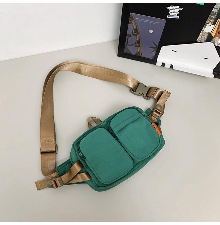 New Breast Bag Men's Sports and Leisure Shoulder Bag Large Capacity Messenger Bag Daily Travel Portable Fanny Pack