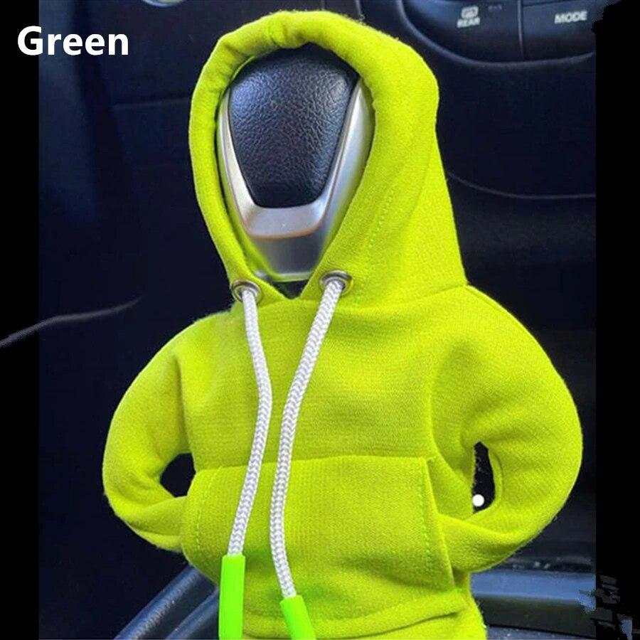 2023 New Car Fashion Hoodie Car Shift Knob Cover Manual Handle Gear Lever Decoration Hoodie Cover Auto Car Interior Accessories