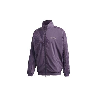 Originals Trefoil Logo Print Stand Collar Sports Jacket Men Jackets Purple GL6157